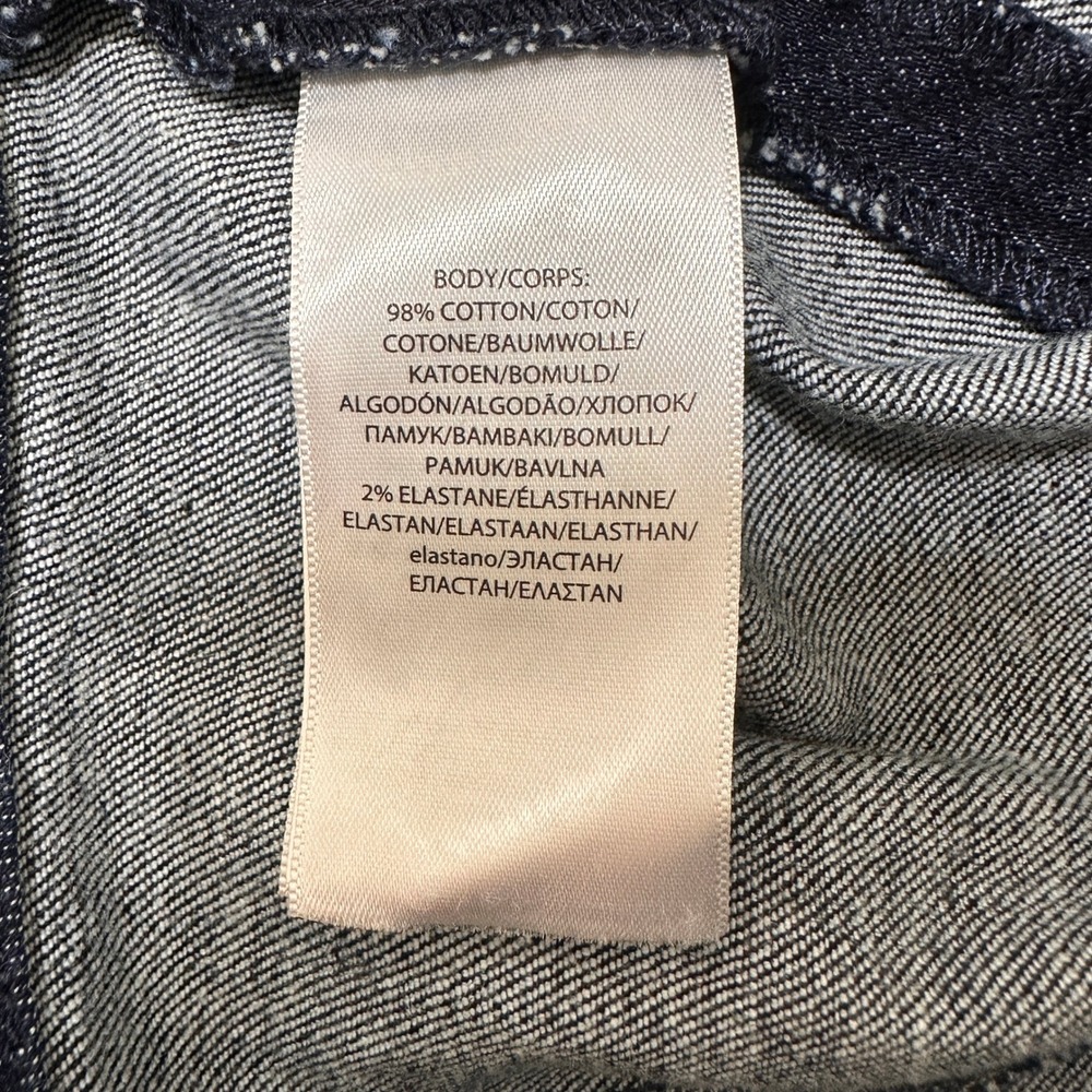 Polo Ralph Lauren Denim Pencil Skirt Womens 8 Blue Zipper Pockets Slit‎ - Picture 9 of 10